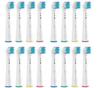 Pack de 16 têtes de brosses à dents de rechange Precision Clean, compatibles avec la brosse à dents électrique Braun Oral-B