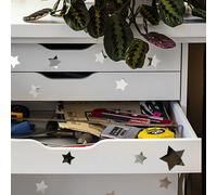Pack de 19 stickers mirroirs étoiles