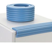 (pack de 2) 2 mètres de W-forme multifonctionnelle ultra-large protection de bord Barre de collision élargie et épaissie Pare-chocs pour enfants, Lake Blue