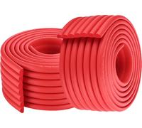 (pack de 2) 2 mètres de W-forme multifonctionnelle ultra-large protection de bord Barre de pare-chocs élargie et épaissie pour enfants, rouge