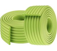 (pack de 2) 2 mètres de W-forme multifonctionnelle ultra-large protection de bord Barre de pare-chocs élargie et épaissie pour enfants, vert