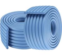 (pack de 2) 2 mètres de W-forme multifonctionnelle ultra-large protection de bord élargi épaississement Crash Bar bandes de pare-chocs enfants, bleu ciel