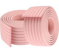 (pack de 2) 2 mètres de W-forme multifonctionnelle ultra-large protection de bord élargi épaississement Crash Bar bandes de pare-chocs enfants, rose