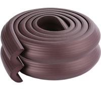 (pack de 2) 2M Design de bande en forme de L Épaissir la table de sécurité de bébé. Coussin de protection pour les coins des bords Bandes de choc anti-collision, Marron