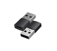 Satechi Adaptateur USB-A vers USB-C, Pack de 2, 10Gbps, Charge 15W