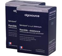 Pack De 2 Algosource Spirulysat 50mg & Sélénium Ampoules 15x10ml