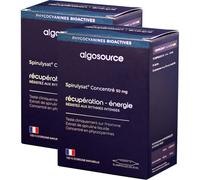 Pack De 2 Algosource Spirulysat Concentré 50mg Ampoules 15x10ml