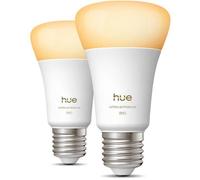 Philips Ampoule connectée A60 White Ambiance E27 6 W 810 lm Pack de 2 Compatible Alexa/Google/Apple