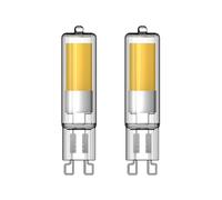 Pack de 2 ampoules RetroLED Caspule, culot G9, 3,7W cons. (40W eq.), 450 lumens, lumière blanc neutre