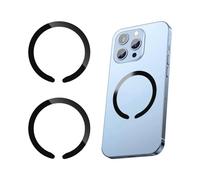 Pack de 2 Anneau Magnétique Compatible avec MagSafe, Anneau de Chargeur Magnétique pour iphone, Compatible avec Séries iPhone 15/15 Plus/15 Pro/15 Pro Max/14/13/12/Samsung Galaxy S22, Noir