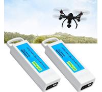 pack de 2 batteries 11,1V 6400mAh 3S Lipo à charge élevée Batterie RC au lithium Batterie rechargeable pour Yuneec Q500 Q500 RC Quadcopter