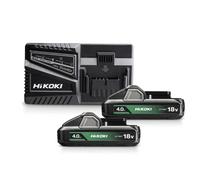 Pack de 2 Batteries 4.0Ah compact et 1 Chargeur HIKOKI - 2 BSL1840M / 1 UC18YFSL