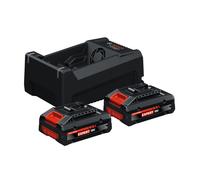 Bosch EXBA18V-40 Batterie Kit De Démarrage (2x 4,0 Ah) + Chargeur