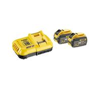 Pack 2 batteries FLEXVOLT 54V 9Ah + 1 chargeur en boite carton - DEWALT - DCB118X2