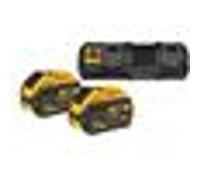 DeWalt DCB132X2 Set de démarrage 18V / 54V FlexVolt Li-Ion (2x batterie 9.0Ah) + chargeur double