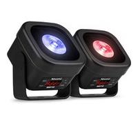 Pack de 2 BeamZ BBP12 - Uplight LED RGBAL 12W Sans Fil IP65 avec W-DMX | Filtres Frost Magnétiques Intégrés