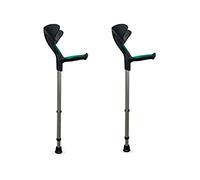 Pack de 2 béquilles advance avec poignée anatomique | canne canadienne rembourrage moelleux couleur : vert