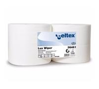 Pack de 2 Bobines Lux Wiper extra blanc CRISTAL HYGIENE 900 feuilles de 30 cm 2 plis - PR1000SM