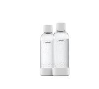 Mysoda Bouteille de gazéification 1 L – PET sans BPA, fermeture rapide, biocomposite – Lot 2 Blanc