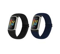 Pack de 2 bracelets de montre Sport tissés pour Fitbit Charge5/6