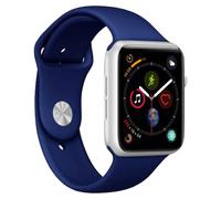 Pack de 2 Bracelets Silicone Icon pour Watch 42-44-45 mm S/M +M/L Bleu nuit Puro
