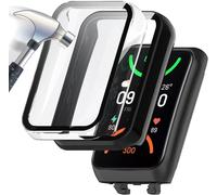 Pack De 2 : Bumper Pc + Verre Trempé Pour Oppo Band 2 - Coque Intégrale Anti-Rayures, Finition Mate - Noir Et Transparent