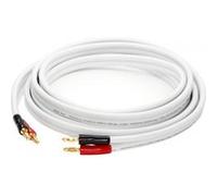 Pack de 2 Câbles d'enceintes Real Cable HP Haute Technologie OFC 2.50MM² - 2X5M Blanc Blanc G