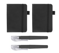Pack De 2 Cahiers Et 2 Stylos Roller, Cahiers Portables, Mini Cahiers, Cahiers Lignés, Fournitures De Bureau Et D'Apprentissage