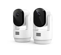 Arlo Caméra PTZ intérieure Essential 3 2K Vision nocturne Détection IA Pack de 2