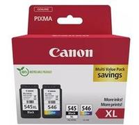 Canon Cartouches d'encre Pixma PG-545XL + CL-546 Pack de 2 Noir et Couleurs