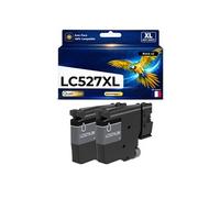 Pack de 2 Cartouches compatible pour Brother LC527XL Noir 3000 Pages