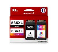 Pack de 2 Cartouches compatible pour Canon PG585XL CL586XL 3 X PLUS D'ENCRE Noir & Couleur