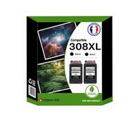 Pack de 2 Cartouches compatible pour HP 308XL Noir