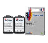 Pack de 2 Cartouches compatible pour Pitney Bowes 765-9BN Bleu Postal NOPAN-INK 45 ml