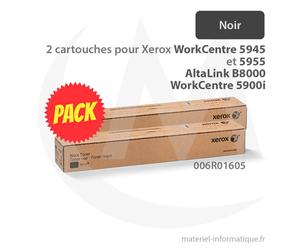 Pack de 2 cartouches de toner noir - original - pour Xerox WorkCentre 5945 et 5955, AltaLink B8000, WorkCentre 5900i - 44000 pages - 006R01605