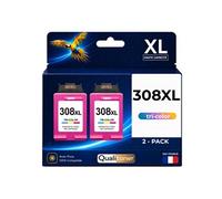 Pack de 2 Cartouches d'encre compatible HP 308XL Multicolore 18ml