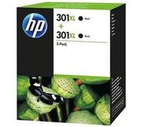 Cartouche d'encre HP 301XL (D8J45AE) noir haute capacité 2x - Multipack