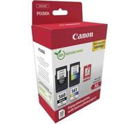 Pack de 2 cartouches d'encre + pack papiers photo - CANON - PG-560XL Noir + CL-561XL Couleur