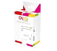 Pack de 2 cartouches d'encre remanufacturées OWA - standard - Noir 3 Couleurs - pour HP 901XL B, 901 3C