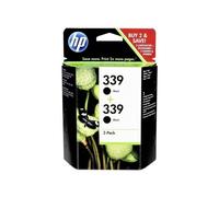 ️ Pack De 2 Cartouches Hp 339 Noir Originales C9504ee Authentiques Encre