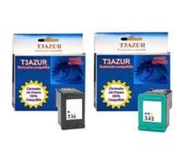 Pack de 2 Cartouches remanufacturés HP 336 (C9362EE) + HP 342 ( C9361EE ) G