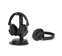 Muse Casque TV M-288 CTV – Pack 2 avec base de chargement et d'émission Bluetooth Noir