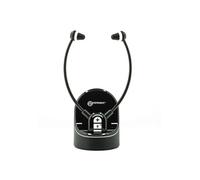 Pack de 2 Casques TV Stéthoscopiques sans Fil Amplifiés 125dB Noir