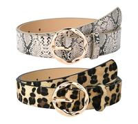 Pack De 2 Ceintures, Ceintures Vintage, Ceintures Décoratives, Ceintures Larges Pour Femmes, Accessoires Vestimentaires, Ceintures En Cuir Pu