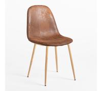 Pack de 2 chaises de salle à manger Glamm Bois naturel