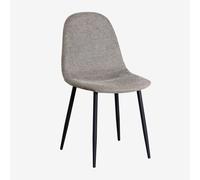 Pack de 2 chaises de salle à manger Glamm Noir