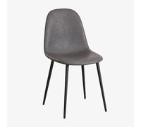 Pack de 2 chaises de salle à manger Glamm Noir