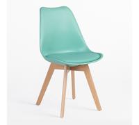 Pack de 2 chaises de salle à manger nordiques Vert Jade