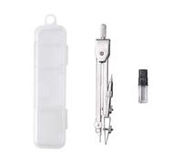Pack De 2 Compas Métalliques, Outils De Dessin, Fournitures D'Apprentissage Et De Bureau, Papeterie Pour Étudiants