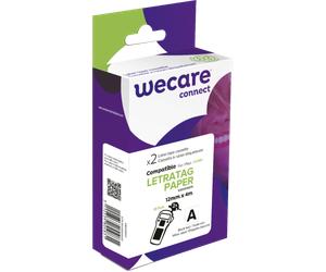 Pack de 2 consommable étiqueteuse WECARE - standard - Noir/Blanc - pour DYMO 91200